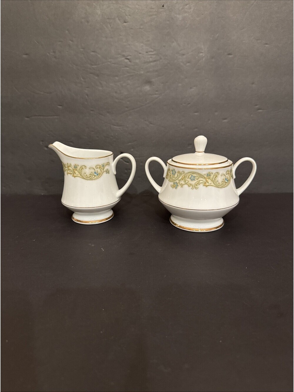 Vintage Contemporary By Noritake Maytone Sugar And Creamer Set Fine China